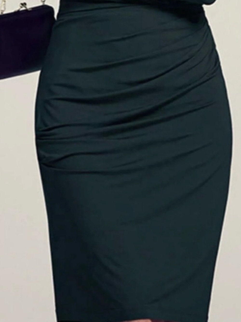M.M Lafleur Black SoHo Mid Length Viscose Skirt in size Medium.